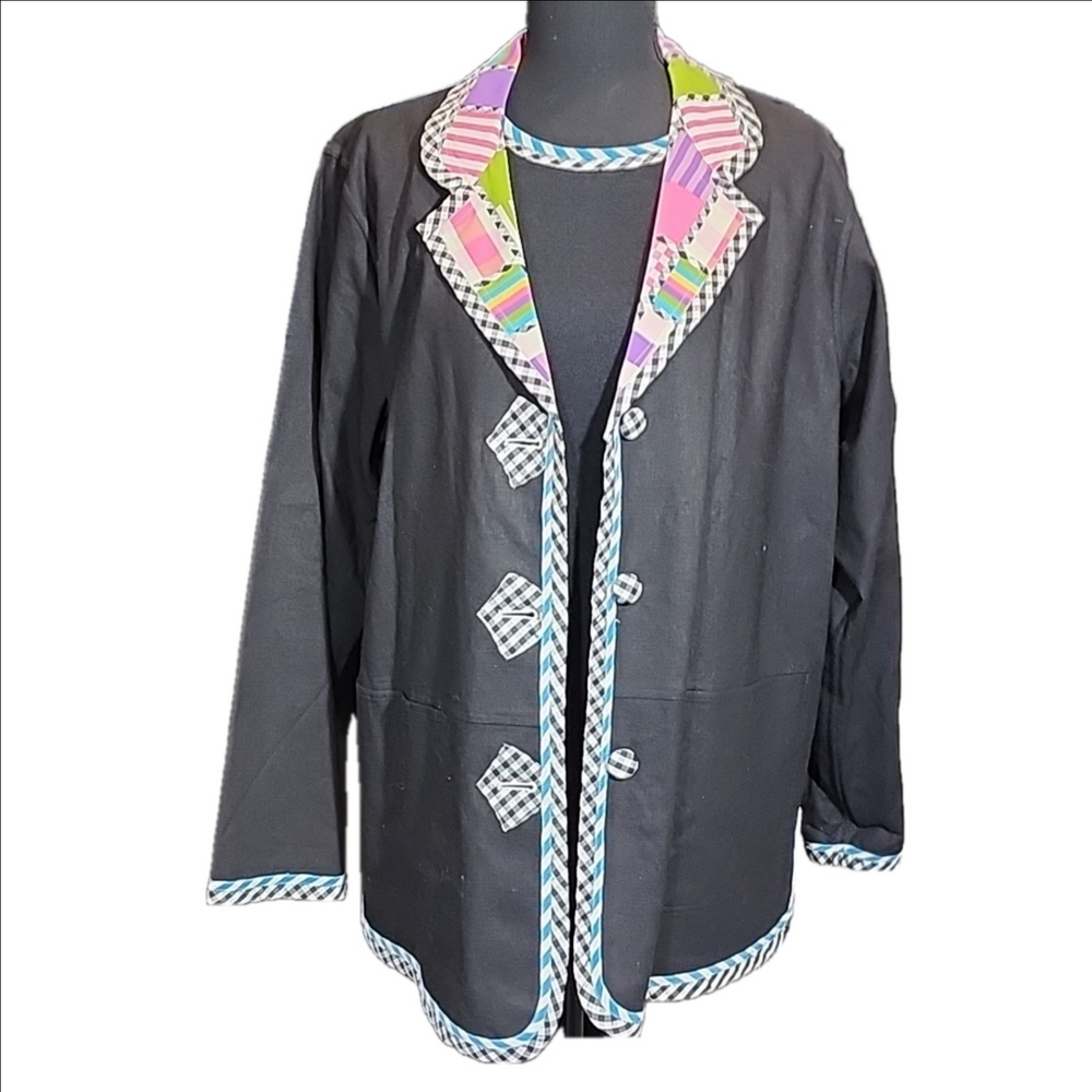 NWT'S KOOS OF COURSE! REVERSIBLE JACKET W/MATCHING SHORT SLEEVE TOP